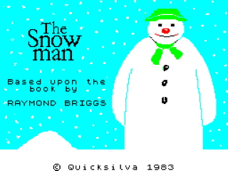 The Snowman title screen for ZX Spectrum